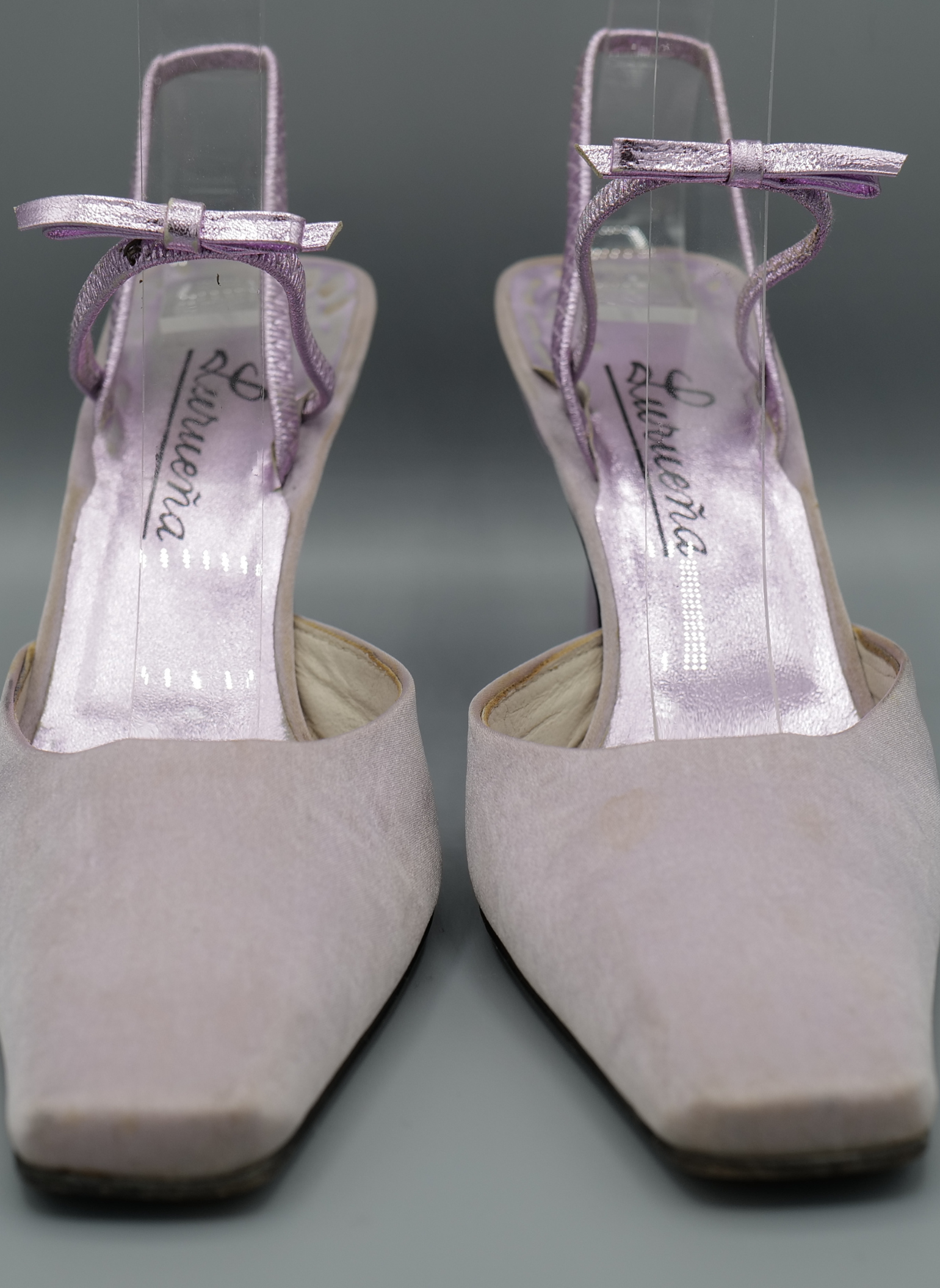 Tacones de Terciopleo Morado