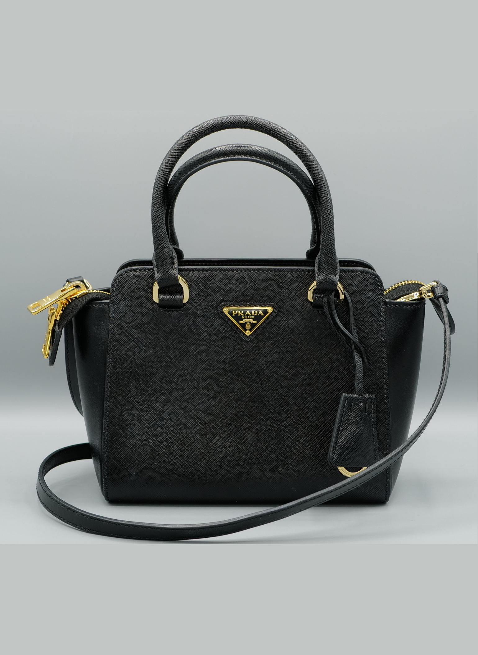 Bolso Mini Galleria Negro en Piel