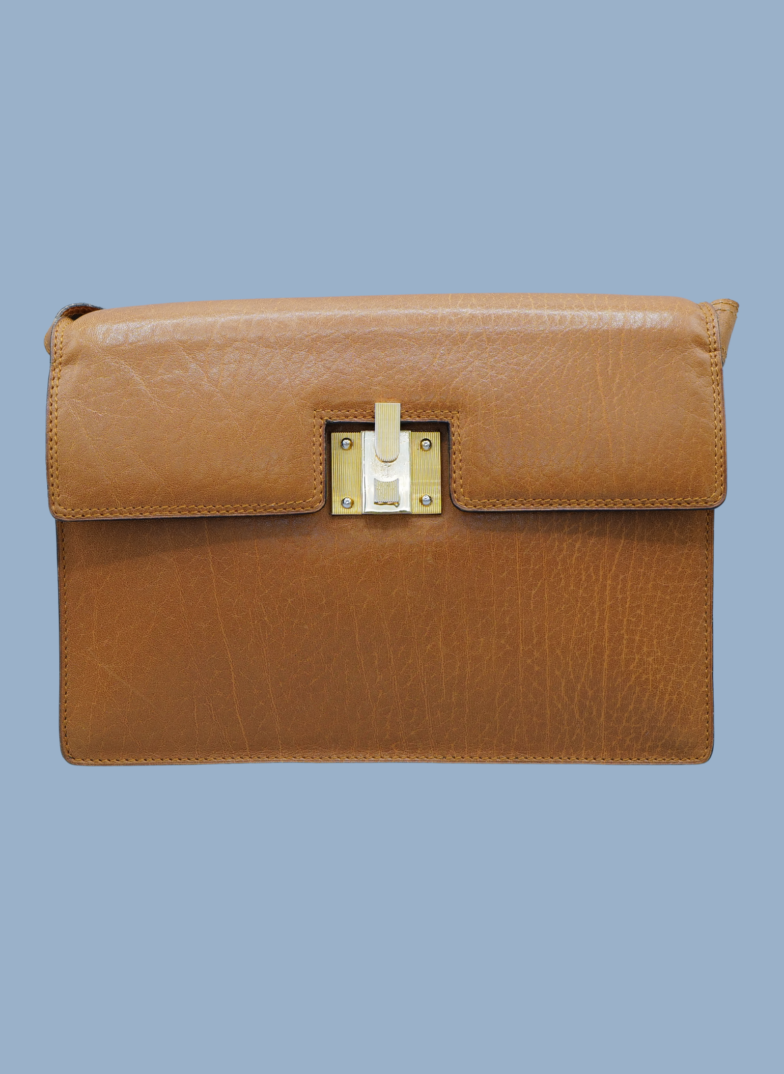 Bolso Vintage en Cuero Camel