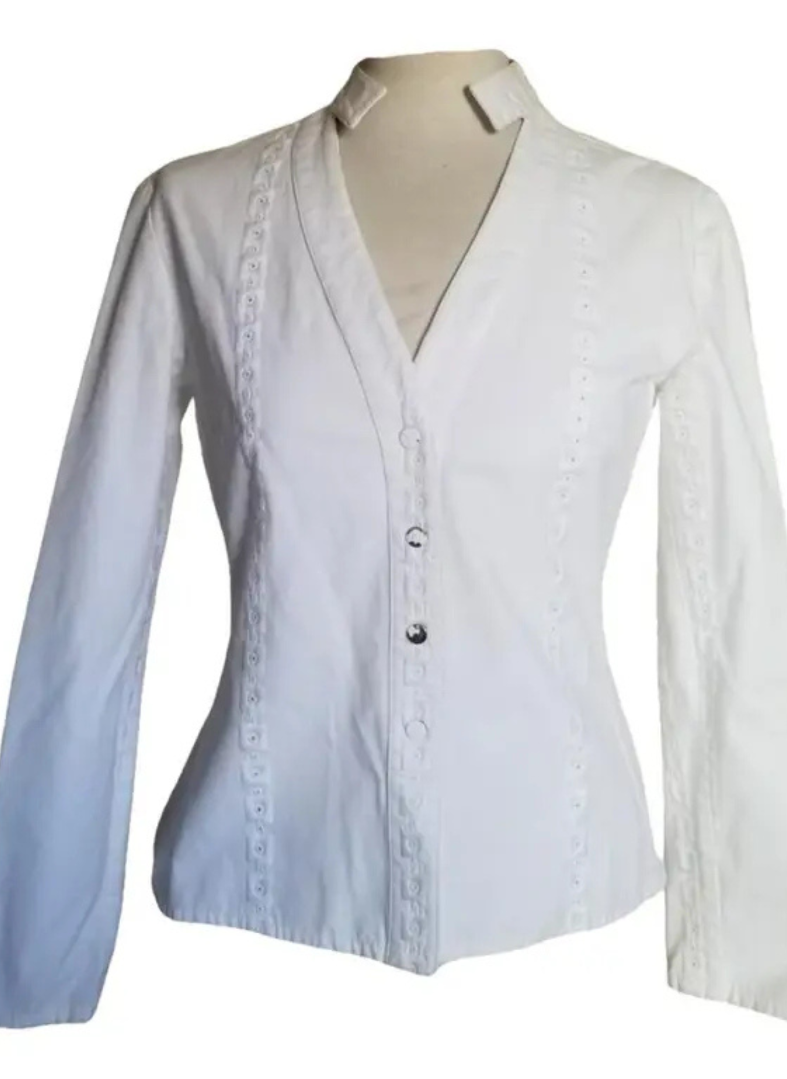 Camisa Blanca de Manga Larga