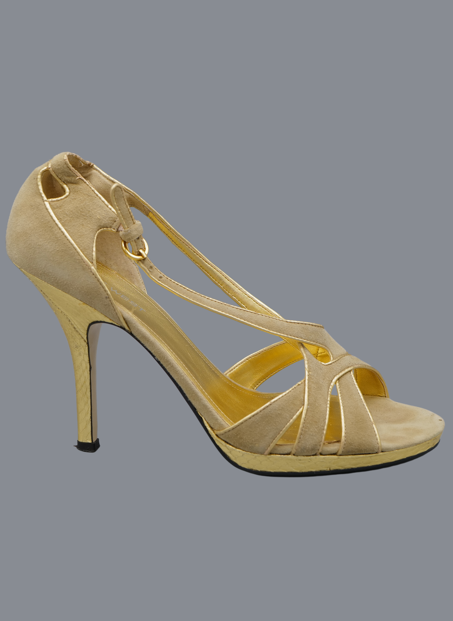 Tacones de Ante Beige